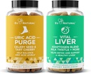 Udrensning! Urisyre Flush og Vital Lever Bundle - Detox, Rengøring, og reparation til fælles støtte & aktiv mobilitet Plus optimal leverfunktion & fordøjelsesmæssig sundhed