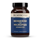 Dr. Mercola Berberine and MircoPQQ Advanced - Offers Metabolic, Mitochondrial, Brain & Immune Support - GMO-Free, Gluten-Free & Soy-Free - 30 Capsules (30 Servings)