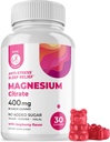 DR. MORITZ Magnesiumgummier for voksne - sukkerfri rolige Magnesiumgummier - hindbær flavor - non-GMO, 400 mg (30 Greve)