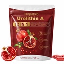 12-in-1 Urolithin A Supplement with Ubiquinol, Natural Antioxidant, 120 CT | with Trans-Resveratrol, Fisetin, Daily Cellular Wellness & Mitochondrial Support,Reduce Muscle Loss,2-Month Supply