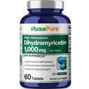 NusaPure Dihydromyricetin (DHM) 1. 000mg 60 Veggie Tablets (Ingen GMO & 100% Vegetar)