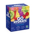 GoHydrate Lavnatrium Electrolytes Powder Pacets Sugar Free - Instant Hydration Daily Drink Mix - Zero Sugar Water Flavor Pakke Singler med D-vitamin - (Variety Pack, 30 Pakker)