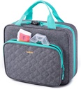 BAGSFY Medicine Bag for Traveling, Pill Flaske Organizer Opbevaring, Stor Medicin Rejsetilfælde, Piller Box for Vitamin, Førstehjælp Kit Tasker Tomme. (Leveres med Ugentlig Pill Organizer)