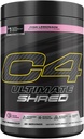 Cellucor C4 Ultimate Shred Pre Workout Powder, Metabolisme tillæg med Cayenne Extract + 300mg Koffein + TeaCrine + Dynamin - Pink Lemonade, 20 Servere