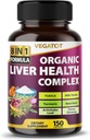 VEGATOT Lever sundhed Complex formel * * USA Made and Tested * * Høj potens med TUDCA, Milk Thistle, Beet Root, Artiskoke Leaf, Panax Ginseng, Astragalus, Tumeric - Clean & Detox formel