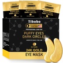 Under Eye Patches (36 Par) - 24K Gold Eye Masker Beriget med Abundant Collagen for mørke cirkler, Puffy Eyes, Rynker - Gaver til kvinder hudpleje - Vegan & USA Testet