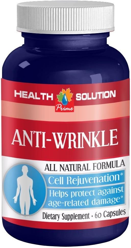 Alpha lipoinsyre 300mg - ANTI- WRINKLE ANTI- LEX - Cell foryngelse supplement - rynkepiller - kollagen piller rynkeformel - anti rynketilskud til kvinder - 1 flaske 60 kapsler