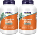 Now Supplements, Kalium Citrate Powder, Understøtter Electrolyte Balance og Normal pH *, Essential Mineral, 12 - Ounce (pakke med 2)