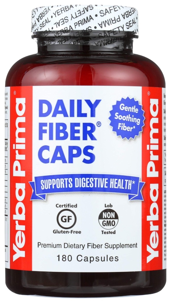 Yerba Prima Daily Fiber, 625mg, 180 Caplets