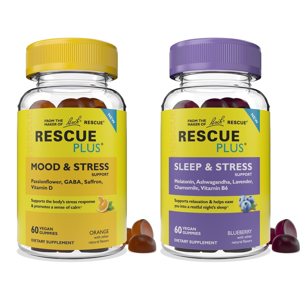 Bach RESCUE Plus Gummy Day & Night Bundle 2 x 60 Greve