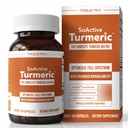 SoActive Turmeric - Whole Root Matrix, Clinically Studied Ingredients, Supports Joint Health, Recovery & Metabolism with Patented Acumin™ + Turmacin® + CurCousin®, 10x Better Absorption (60 Capsules)