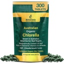 Biogenese Organic Chlorella Mini tabletter - 300 Count (200mg) - 124; Australske Grown - 124; Rich in Chlorophyll, Vitamin & Minerals - 124; Understøtter energi & Immunitet - 124; Vegan Mini tabletter