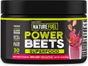 Sunde Delights Nature Fuel Power Beets, Vegansk Beet Juice Powder, Beet Powder for High Blood Pressure, 0g Tilføjet sukker, Beet Root Supplement, Beetroot, Blandede Berry, 30 Servering (Packaging May Vary)