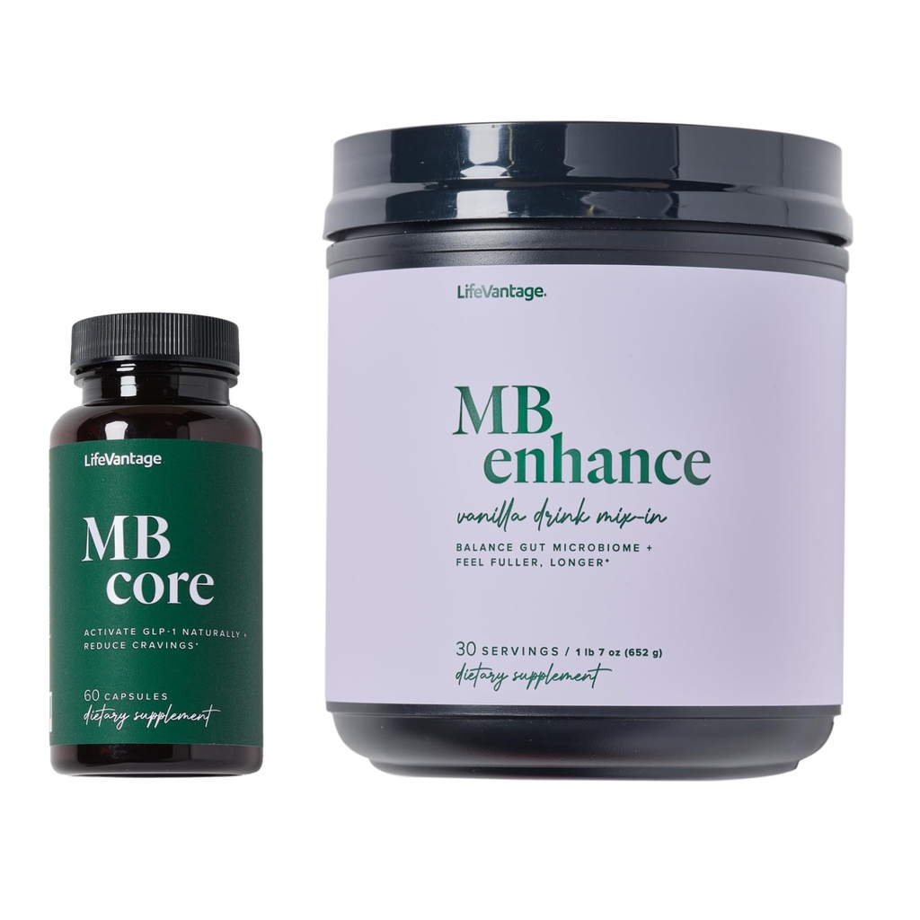 LifeVantage MindBody GLP-1 System, Natural GLP1 Supplement for Appetite Control, Reduces Cravings - 30 Servings