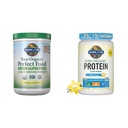 Garden of Life Super Greens Powder Smoothie & Mix, Probiotics & Digestive Enzymes for Digestive Health & Organic Vegan Vanilla Protein Powder 22g Complete Plant Based Raw Protein