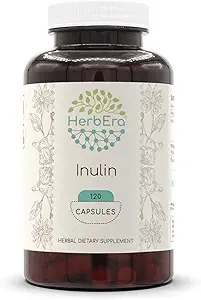 HerbEra Inulin kapsler, 500 mg, Inulin fra Jerusalem Artichoke (120 kapsler)