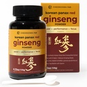 CHEONGHWA F & B Panax Ginseng Powder, 10% Ginsenosid (Total 20,000mg, 4 Måned Supply), 4.23oz, + 5 Year Grown Koreansk Red Panax Ginseng, Focus & Immunsupport, Ultra- fine Powder, Non- GMO