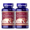 Puritans pride naturligt sourced tranebær En per dag frugt koncentrat 500mg, 50: 1 Kosttilskud til Urinary Tract Support, 4 Måned Supply, 120 Rapid Release Kapsler, 2 Pack