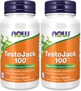 Now Supplements, TestoJack ™ 100 med LJ100 ®, en Potent standardiseret ekstrakt af Tongkat Ali (Eurycoma longifolia), Tribulus og ZMA ®, 60 Veg kapsler (pakke med 2)