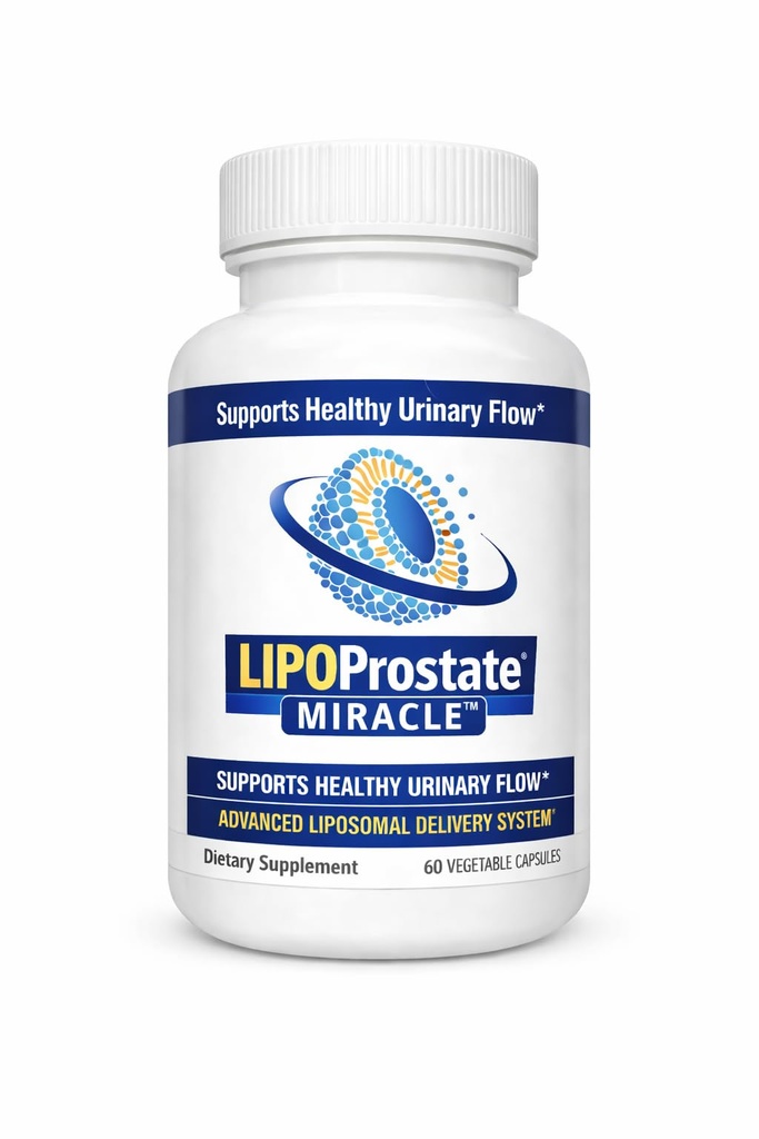 LipoProstate Miracle – Liposomal Beta Sitosterol Prostate Supplement for Men – Advanced Absorption Technology – Pine Phytosterols, Zinc, Selenium, D3 – 60 Vegetable Capsules