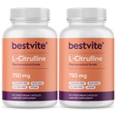 BESTVITE L- Citrullin 750mg per kapsel (240 vegetariske kapsler) (120 x 2) - Ingen stearater - Ingen silica - Ingen Fillers - Ikke GMO - Gluten Free - Vegan