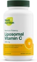 Frisk ernæring Liposomal Vitamin C - 2000mg DNA Verified & Potent VIT C (fra ascorbinsyre) - Slug eller Pour Powder i en drink, Alle naturlige Vegansk Friendly, Non- GMO, Gluten- Free, Dairy- Free