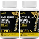 Naturens Fusioner Kaliumdiodidtabletter 130 mg (pakning med 2) - (120 tabletter) EXP 10 / 2032 - Ki Pills - Yoduro de potasio
