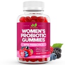 Just Nutrients Women's Probiotic Gummies with Prebiotics | 12 Strains – Digestive, Immune, Vaginal & Urinary Tract Health Support – Natural Mixed Berry Flavor, 60 Gummies