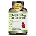 Heart Health CoQ10 100mg - High Absorption Coenzyme Q10 Supplement for Energy Production, Healthy Aging, Antioxidant, and Heart Support .Fight General Fatigue. 2 Months Supply.60 Liquid Capsules.
