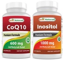 Best Naturals CoQ10 600 mg & Inositol 1000mg