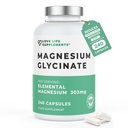 Magnesium Glycinat (Bisglycinat) - 124; Chelated Magnesiumtillæg - 124; 2750mg (303mg Magnesium) - 124; 240 kapsler / 60 Servering - 124; Højt biotilgængeligt - 124; Fremstillet i UK - GMP Certificeret - 124; Love Life Supplements