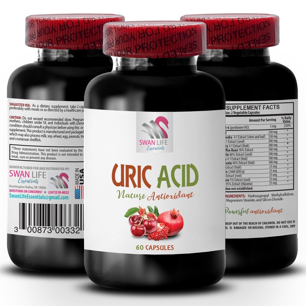uric acid crystals joints - URIC ACID - uric acid management, uric acid balance, uric acid and joint, green coffee extract, green coffee bean oil, cranberry juice, cranberry supplement 1Bot 60Caps