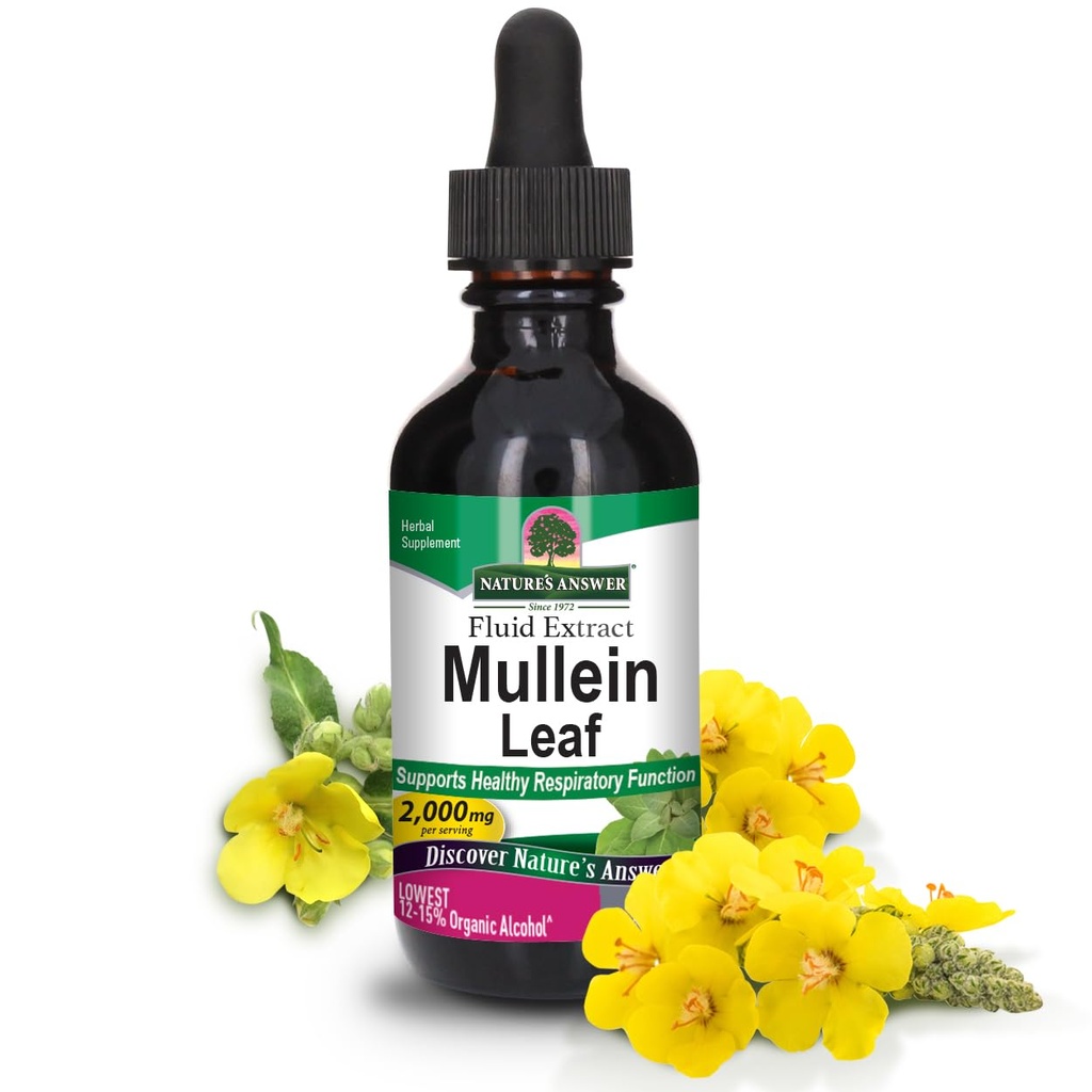 Nature's Answer Mullein Leaf Fluid Extract, 2 fl oz (60 ml)
