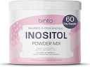Binto Inositol Powder Mix 124; 60- Day Supply Mate 124; 40: 1 Ratio af Myo og D- Chiro Inositol Mate 124; Hormonbalance og ovulation Support Mate 124; Konserveringsfri