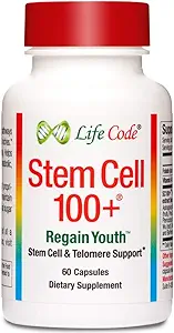 Stem Cell 100 +: Multi- Pathway Anti- Aging & Foryngelse Supplement Understøtter Stem celler, Telomeres, Longevity Genes, Vaskulære kredsløb, Neurale funktion, Autophagy, og mere