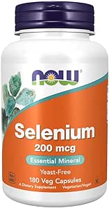 Now Foods Selenium 200 mcg VCs, 180 ct (180)