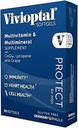 Vivioptal for mænd, 30 kapsler, CoQ10, Lycopen & Resveratrol, Multivitamin & Multimineral, Gluten Free, Tysk Formel