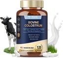 Totaria Bovine Colostrum Supplement kapsler til Gut sundhed, hårvækst, skønhed og immunforsvar - USA Farm Grass Fed - Ingen Fillers, GMP Certificeret Calostro Bovino para Adultos Organico, 60 Servere