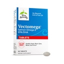 Terry naturligt Vectomega - tillæg med EPA & DHA - Omega-3 tabletter til hjerne & hjerte sundhedsstøtte - næringstilskud med essentielle fedtsyrer & peptider - 60 tabletter