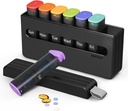 Ugentlig Pille Organizer 2 gange om dagen - Am Pm Pill Box 7 Dag, Stor to gange medicin pill sag for daglig medicin, Vitaminer, Fish Oils, Kosttilskud Bærbar Uge Pill Holder Container, Gennemsigtig Sort