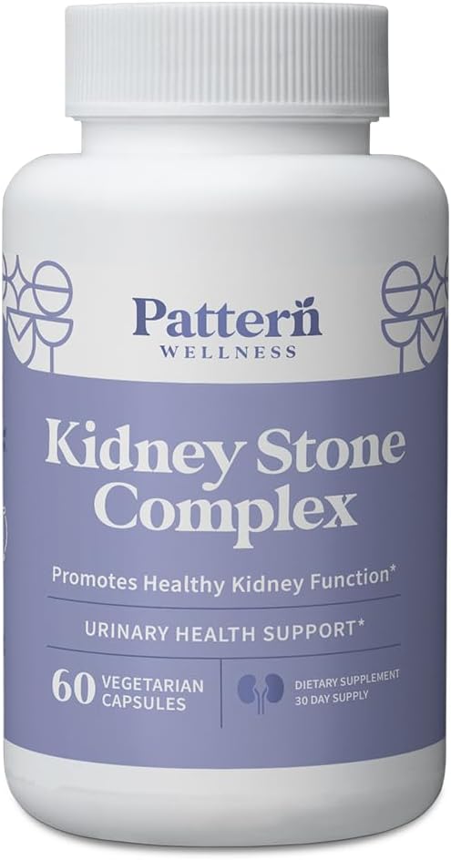 Mønster Wellness Nytney Stone Complex - Stone Breaker, Plant- baseret formel - Nyttighedsfunktion Support - 3. part Lab Testet - Non- GMO, Vegan
