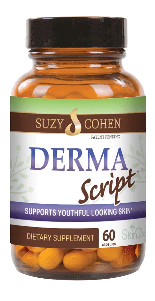 Script Essentials DermaScript Clear Skin Probiotika - hudpleje Rutine supplement - Biotin Face Supplementnt - Fights Acne, tørhed, Irritation og udslæt (60 kapsler)