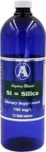 Silica Kosttilskud fra Angstrom Minerals - Flydende Ionic Silica Mineral Water 32oz 700ppm