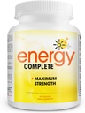 Energi Complete - 18- in-1 Vegansk Energi og Focus Supplement - Vegansk Koffein piller (60 daglige kapsler)