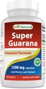 Best Naturals Guarana 1200 mg 180 Tablets (180 Count (Pack of 3))