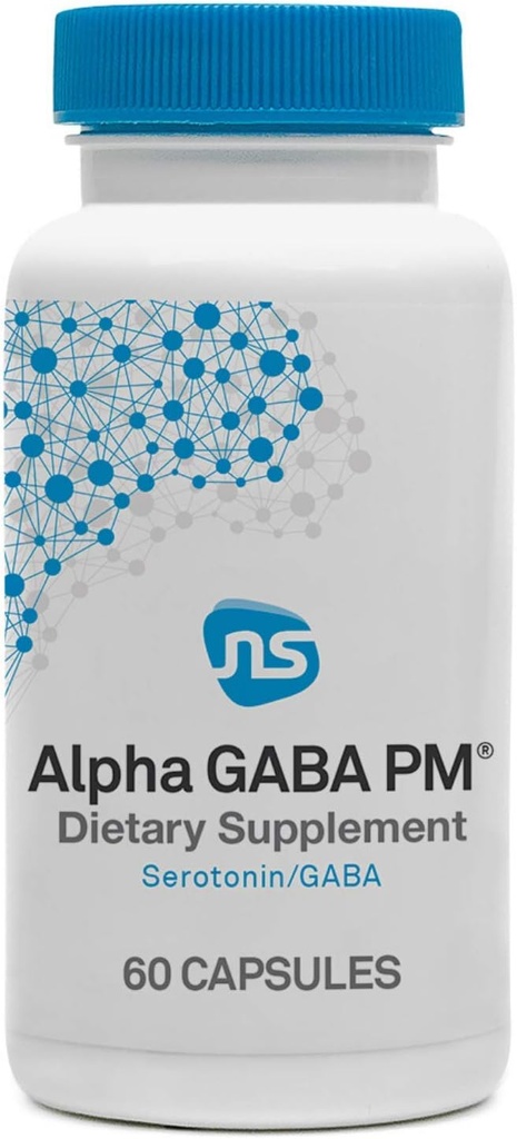 NeuroScience GABA PM rolig søvn støtte til voksne - 400mg L Theanin supplement med 5 htp for hjerne support & Magnesium for søvn - Soothe en overaktiv sind & Racing Tanker (60 kapsler)