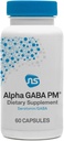 NeuroScience GABA PM rolig søvn støtte til voksne - 400mg L Theanin supplement med 5 htp for hjerne support & Magnesium for søvn - Soothe en overaktiv sind & Racing Tanker (60 kapsler)