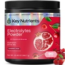 KEY NUTRIENSER Multivitamin Electrolytes Powder No Sugar - Sweet Cherry Pom Electrolyte Powder - Endurance & Energy Supplement - Hydration Powder - Ingen kalorier - 90 Servering - Made in USA