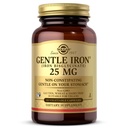 Solgar Gentle Jern 25mg, 90 Vegetabilske kapsler - Energi, Normal Red Blood Cell Production - Tunge på maven - Non-GMO, Vegan, Gluten Free, Dairy Free, Kosher - 90 Serveringer