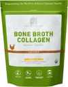Amy Myers MD Bone Broth Collagen Powder - Økologisk kylling Bone Broth - Understøtter sund hud & negle - for Gut sundhed & fælles støtte - 20 Servere, kylling flavor